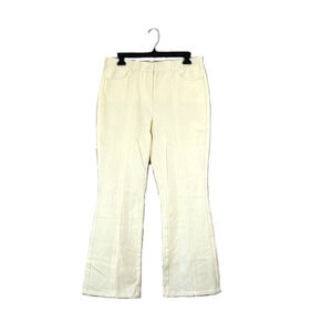 Yellow IsaacMizrah Live Bootcut Pants 10P